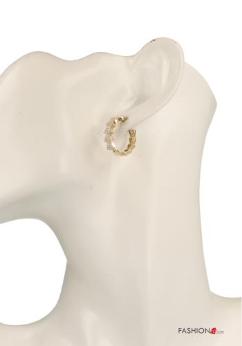 Orecchini Fantasia cuore con strass - ph 3