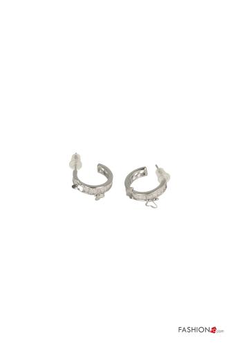 Earrings with rhinestones - ph 1