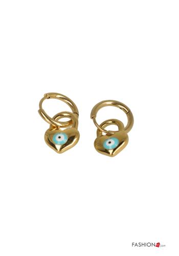 heart motif Earrings