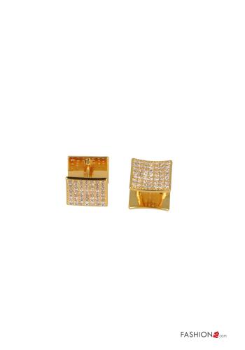 Earrings with rhinestones - ph 1