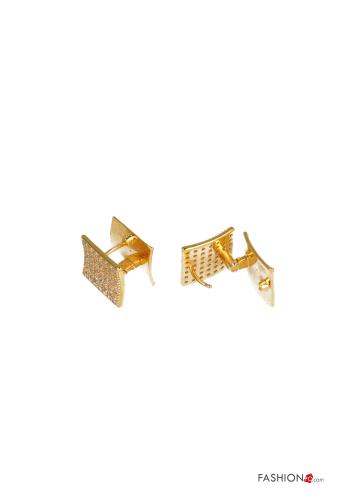 Earrings with rhinestones - ph 2