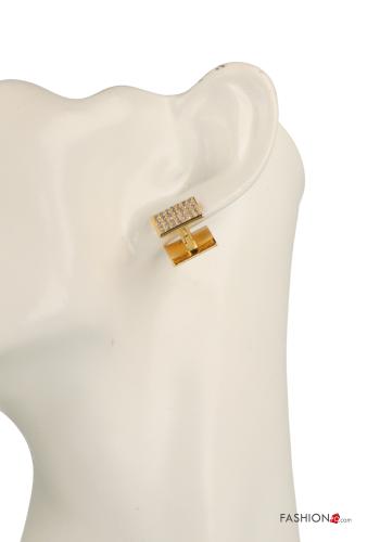 Earrings with rhinestones - ph 3