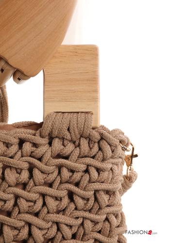 beach Cotton Handbag with shoulder strap - ph 2