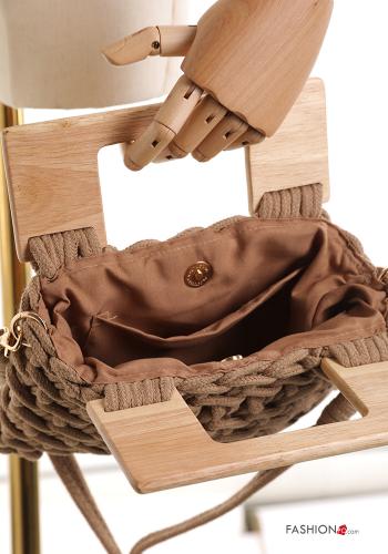 beach Cotton Handbag with shoulder strap - ph 4