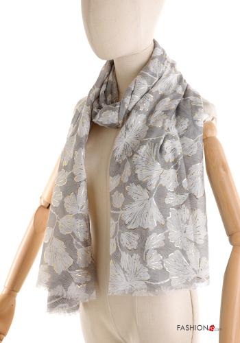 Blumenmuster Lurex Schal