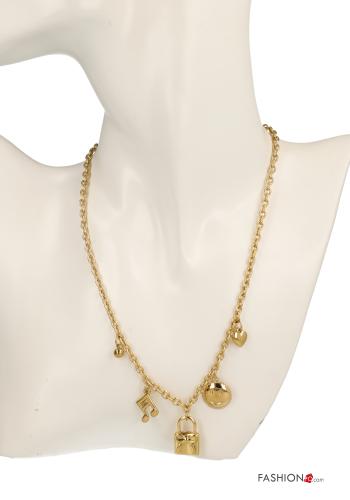 Colar regulável Padrão objetos com pingente - ph 3