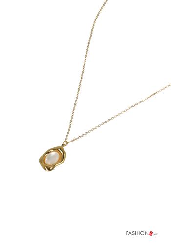 adjustable Necklace with pearls with pendant - ph 2