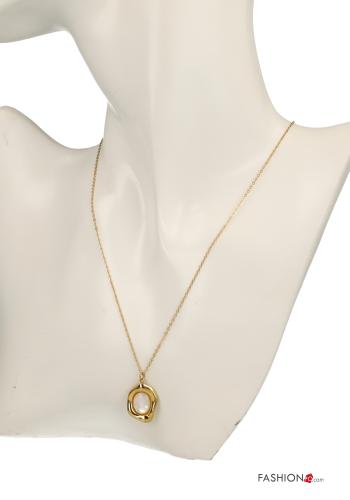 adjustable Necklace with pearls with pendant - ph 3