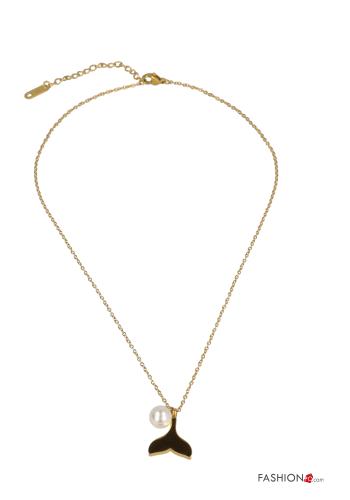 adjustable Necklace with pearls - ph 1