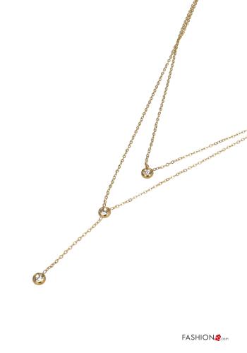 Collana regolabile con strass - ph 2