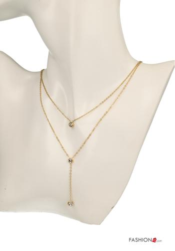 Collana regolabile con strass - ph 3