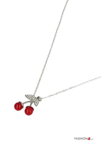 Colar regulável Padrão objetos com strass - ph 2