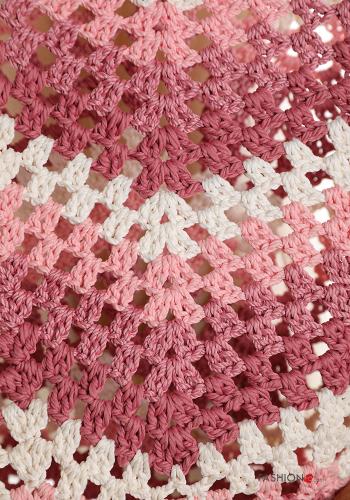 Shopper (Tote) mare uncinetto Fantasia ricamata - ph 2