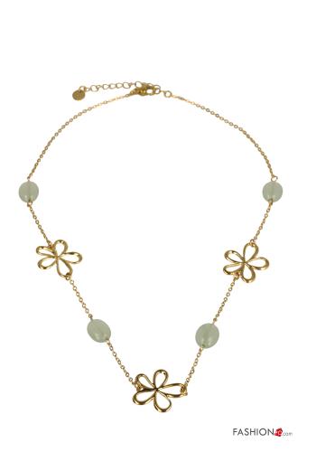 Collier ajustable à Imprimé Floral