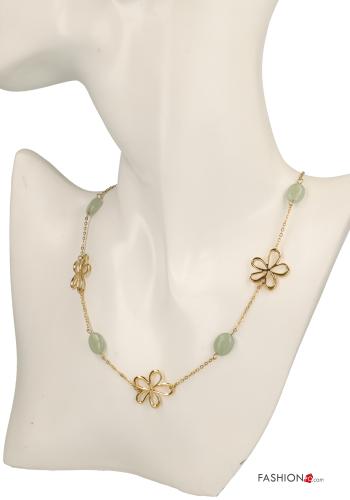 Collier ajustable à Imprimé Floral - ph 3