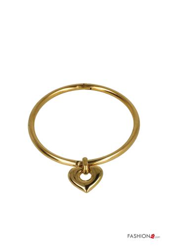 Pulseira estampado coração