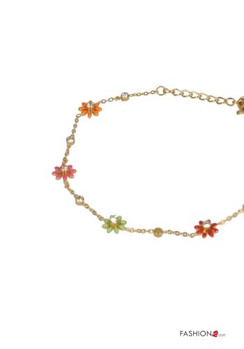 Floral Bracelet with rhinestones - ph 2
