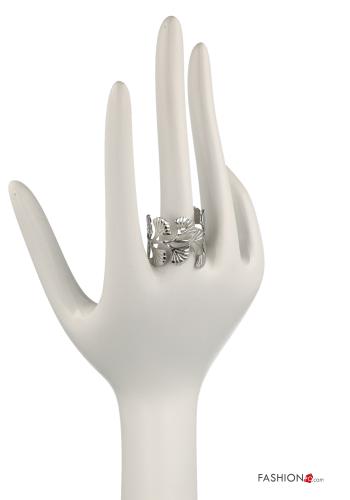 Leaf print adjustable Ring - ph 3