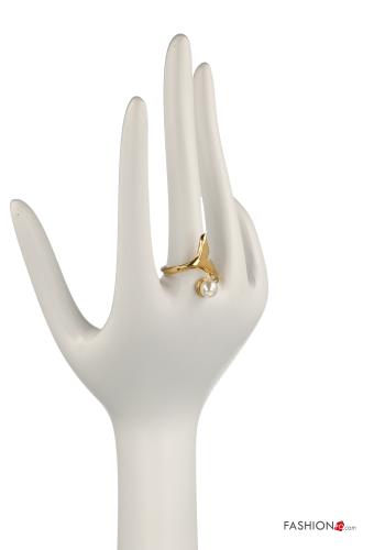 adjustable Ring with pearls - ph 3