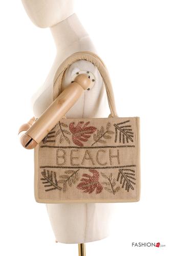 Sac en Coton de plage avec fermeture éclair