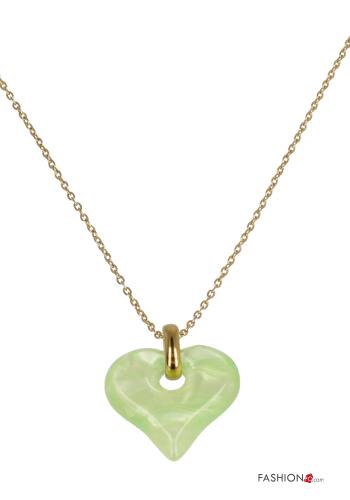 Collier ajustable motif coeur - ph 1