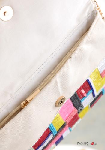 Borsa in Cotone con paillettes con zip - ph 4