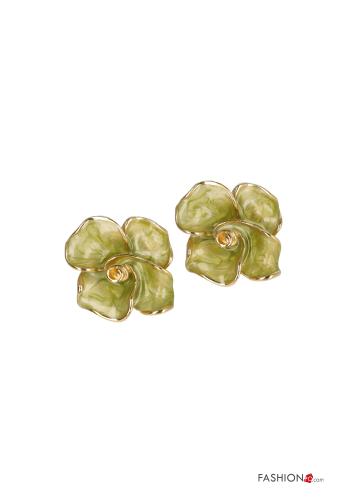 Boucles d’oreilles à Imprimé Floral - ph 1