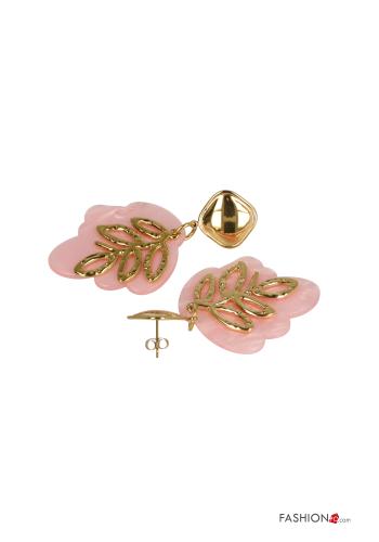 Boucles d’oreilles Imprimé feuilles - ph 2