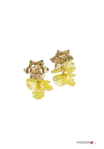 Boucles d’oreilles Imprimé feuilles