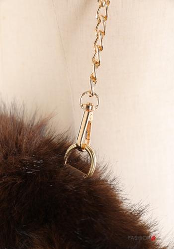 Borsa pelliccia sintetica con tracolla - ph 4