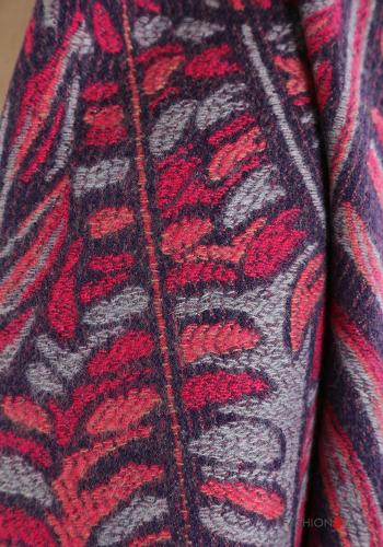 Abstract print Scarf with fringe - ph 4