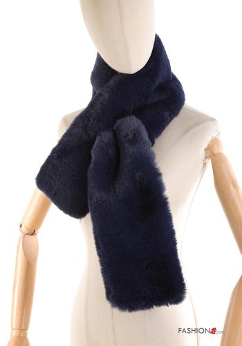 Écharpe pelo sintético com nó