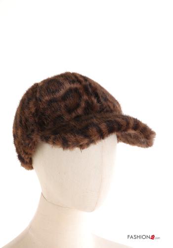Cappello pelliccia sintetica Fantasia animalier