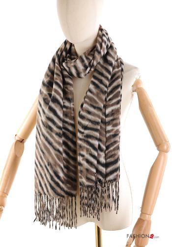 Sciarpa Fantasia astratta con frange