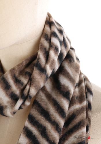 Sciarpa Fantasia astratta con frange - ph 2