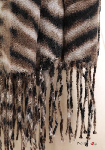 Sciarpa Fantasia astratta con frange - ph 3