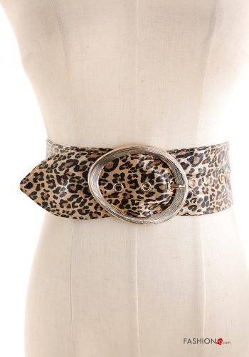 Animal print adjustable Belt