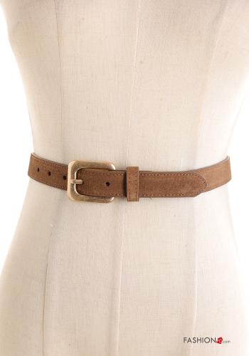 Suede with buckle adjustable Genuine Leather Belt