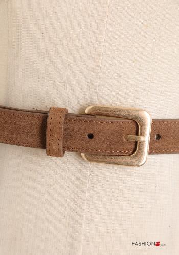 Suede with buckle adjustable Genuine Leather Belt - ph 2