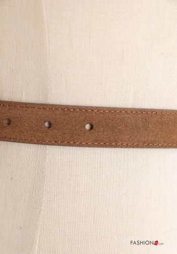 Suede with buckle adjustable Genuine Leather Belt - ph 3