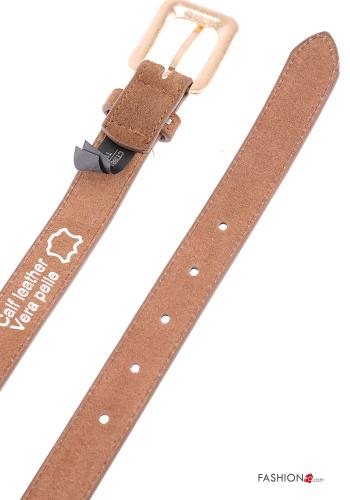 Suede with buckle adjustable Genuine Leather Belt - ph 4