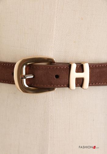 Wildleder mit schnalle verstellbarer Gürtel aus Echtes Leder - ph 2