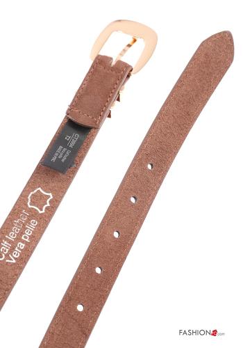 Wildleder mit schnalle verstellbarer Gürtel aus Echtes Leder - ph 4