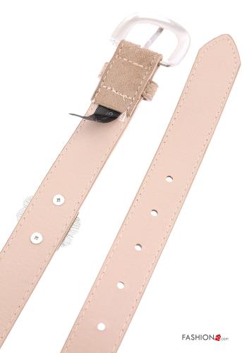Cintura con fibbia camoscio regolabile - ph 4