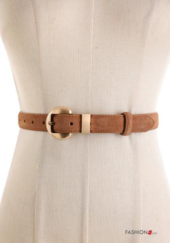 Ceinture en Cuir Véritable ajustable avec boucle - ph 1