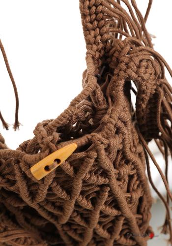 Strand Tasche aus Baumwolle mit Fransen - ph 4