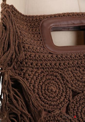 Besticktes Muster häckeln Tasche aus Baumwolle - ph 3