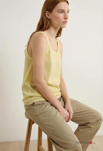 Top sín mangas de Mezcla de Lana - ph 2