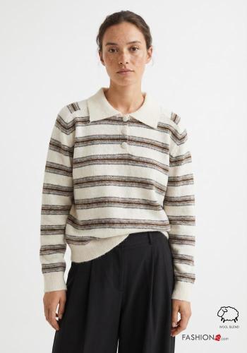 Strickpullover aus Wollmischung