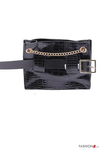 Ceinture Effet croco avec portefeuille avec chaîne - ph 3